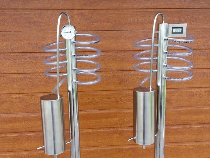 kolumna na 8 palcy chłodnica na wodę bierzącą termometr 