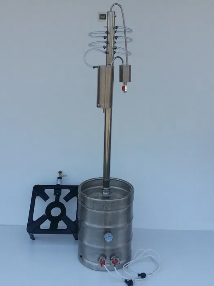 destylator elektryczny lub gazowy kolumna zimne palne + odstojnik
